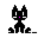 Black Oneko skin sprite sheet