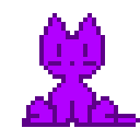 Vaporwave Oneko skin sprite sheet